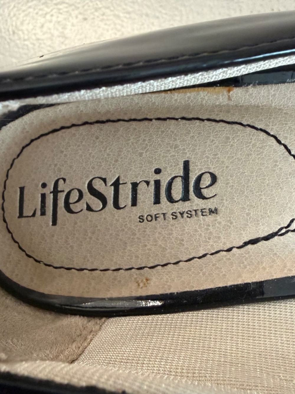 LifeStride Soft System Women’s Minx Black Patent Pointed Toe Heels Sz 10 GUC - Picture 8 of 11